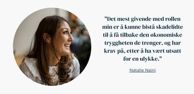 Sitat fra Natalie Naini. Foto